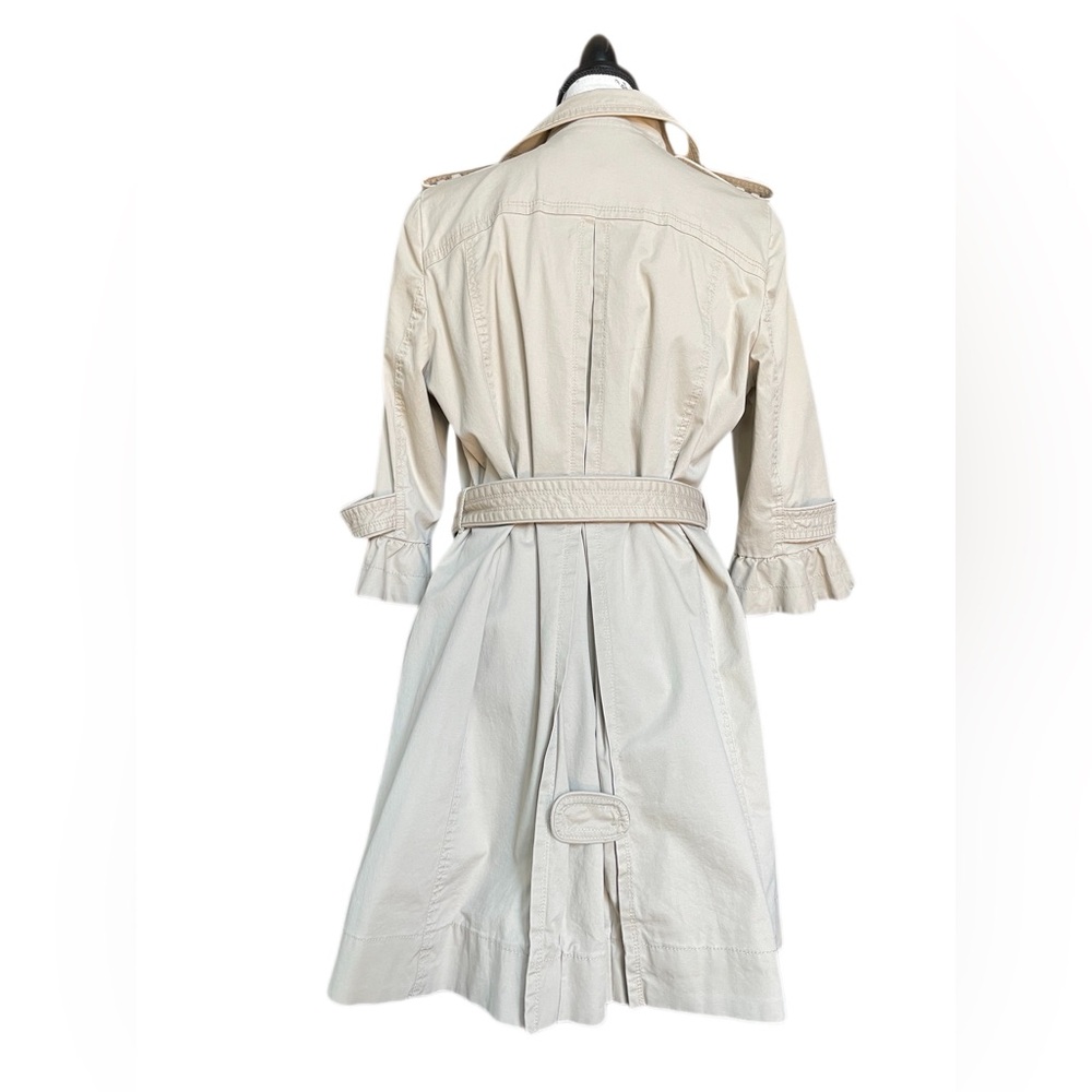 y2k Juicy Couture Khaki Belted Rain Jacket Trench - L - Picture 3 of 13